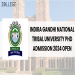 Indira Gandhi National Tribal University PhD Admission 2024 Open